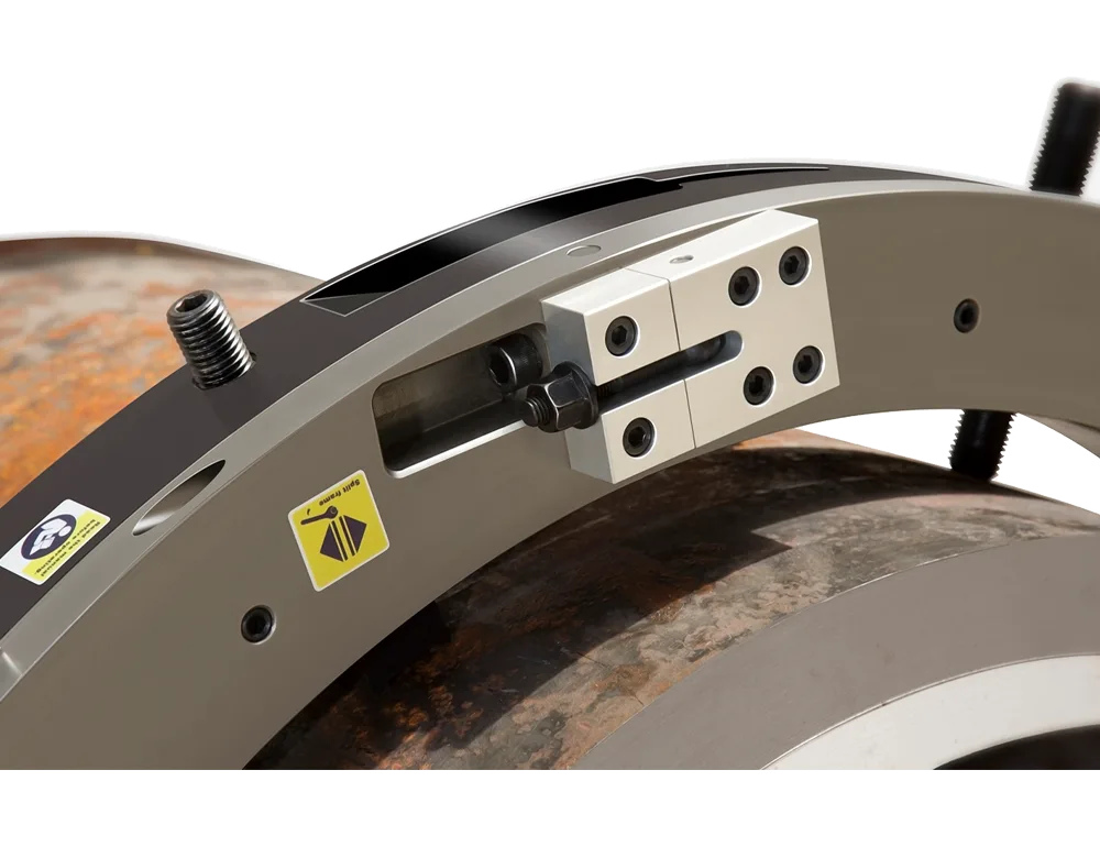 Split Frame Pipe Cutting And Beveling Machine Setup