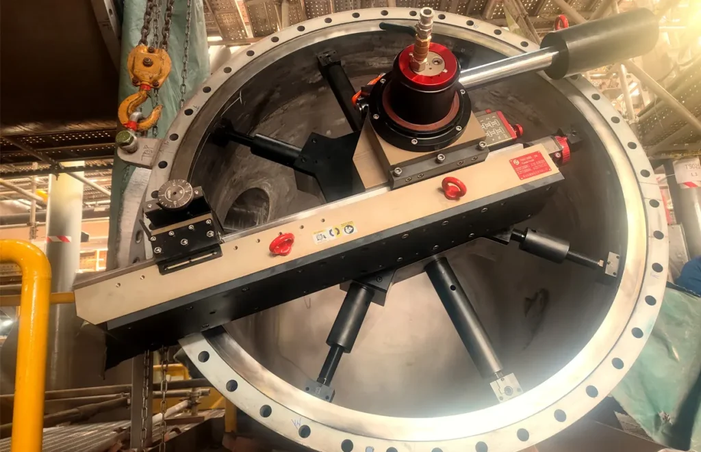 EFF1500 ID Flange Facer 3 Eff1500 Flange Facer Pneumatic Powered